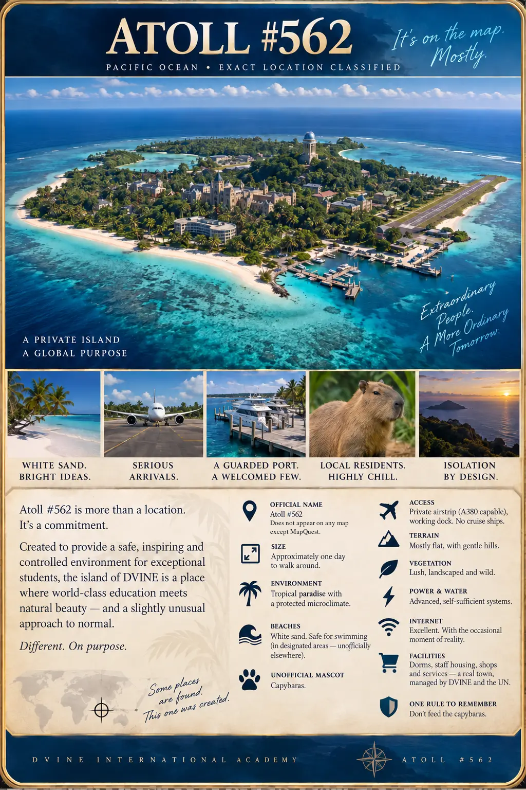 Illustrated Atoll 562 island prospectus